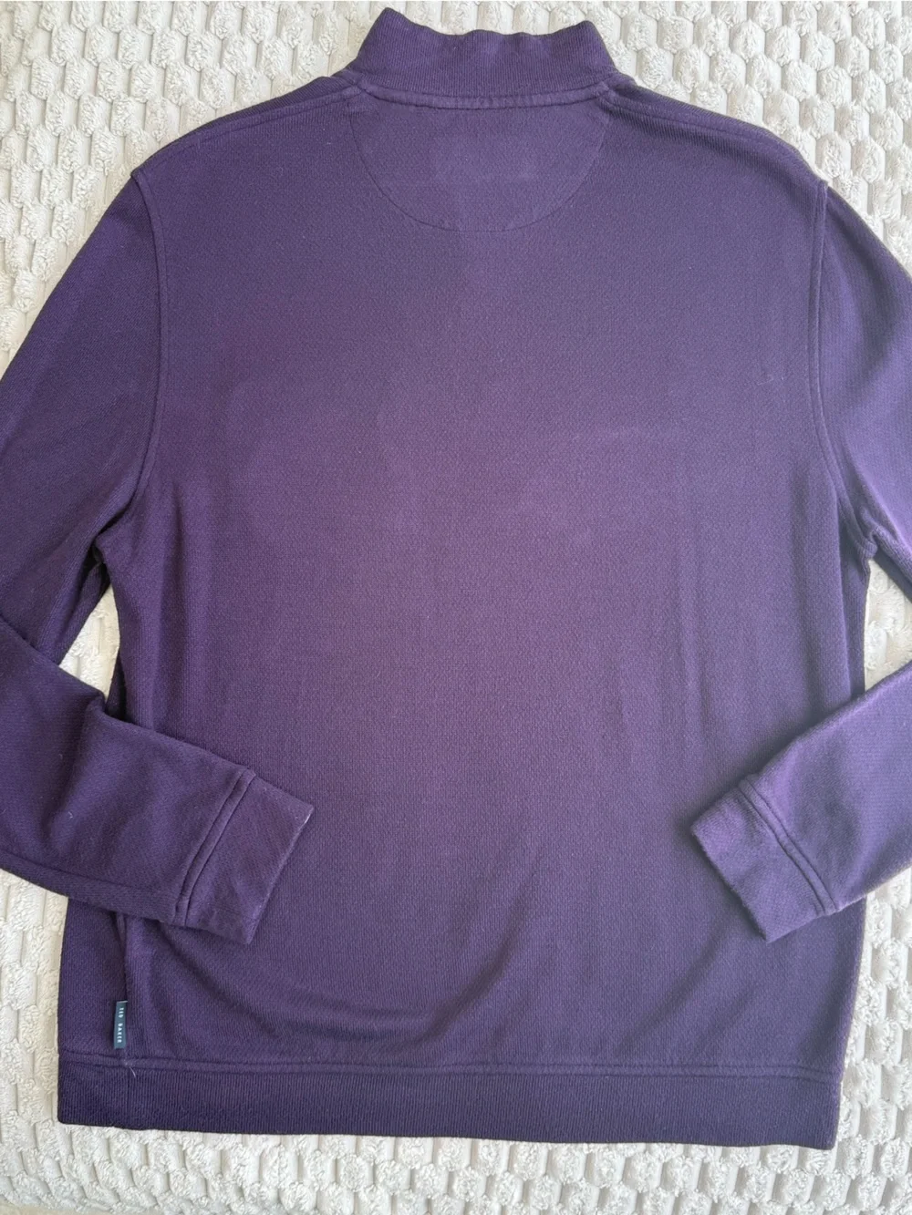 Ted Baker Men's Purple Half-Zip Sweater